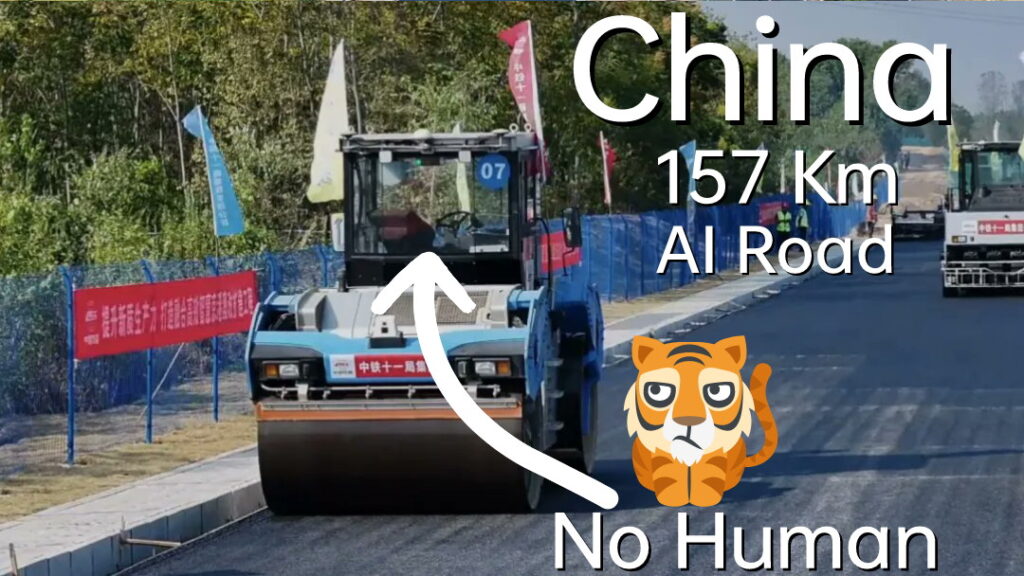 Ai road china, 🚀 चीन ने रचा इतिहास: रोबोट और ड्रोन से बना डाली 157.79KM हाईवे, बिना इंसानी मदद के।