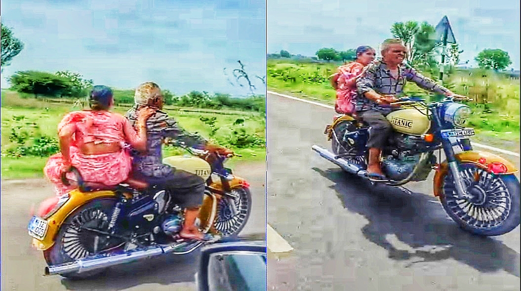 35 Million Hearts Melted: Elderly Couple’s Royal Enfield Ride Redefines Love Goals!