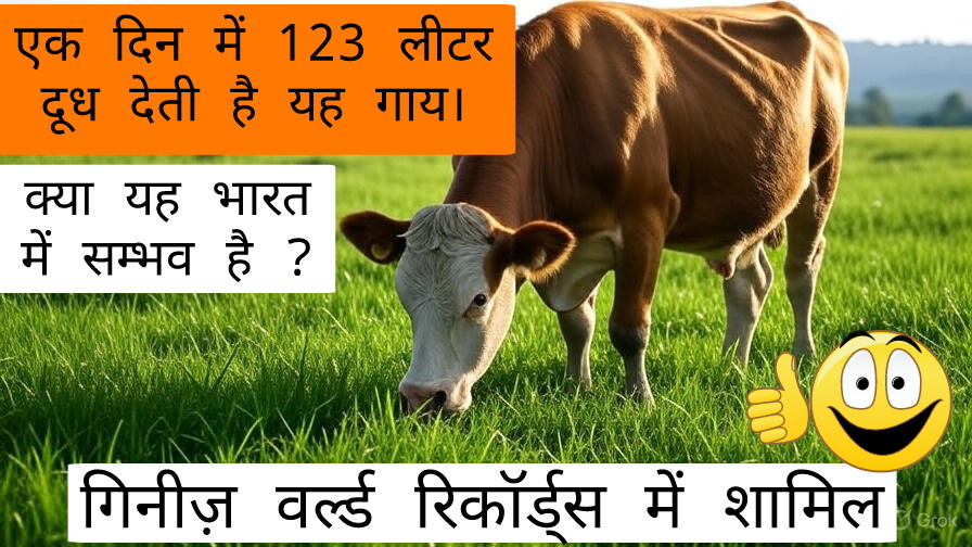यह गाय एक दिन में देती है 123 लीटर दूध।😯क्या खाती है जानकर चौंक जाएंगे।