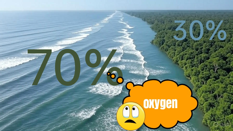 वैज्ञानिकों के अनुसार 70% ऑक्सीजन महासागर से आते है पेड़ से नहीं, ये है धरती का असली फेफड़ा