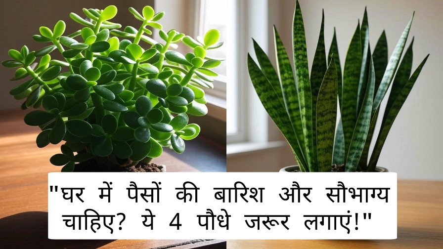 घर में पैसों की बारिश और सौभाग्य चाहिए? ये 4 पौधे जरूर लगाएं।